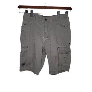 Reef Mens size 34 gray cargo shorts 100% cotton